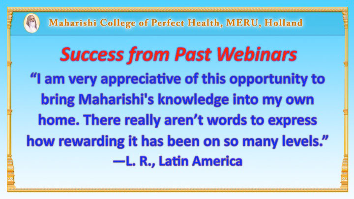 Slide18.jpg - Not everyone is able to take the course in person, so it is available also as a webinar. This quote, expressing deep appreciation, is an example of the satisfaction people who have taken the webinar express to Dr Arenander, the course developer and instructor