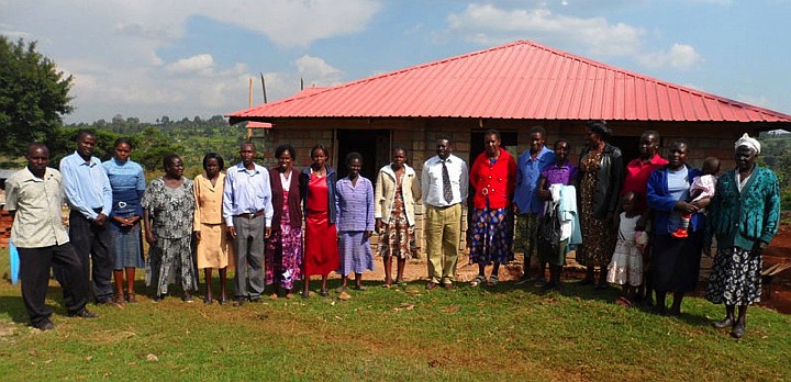 KenyaMedCentre.jpg - This new meditation centre is a hub for practitioners of Maharishi?s coherence creating programme to bring invincibility to Kenya.As some children attending Nandi Hills schools are orphans, these men and women care for the children at the school.