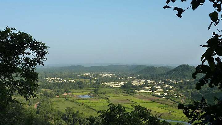 078.JPG - The pastoral Karaundi campus during monsoon season. It is the main campus with housing for 3,000 Maharishi Vedic Pandits and room for expansion to 8,000 Pandits.