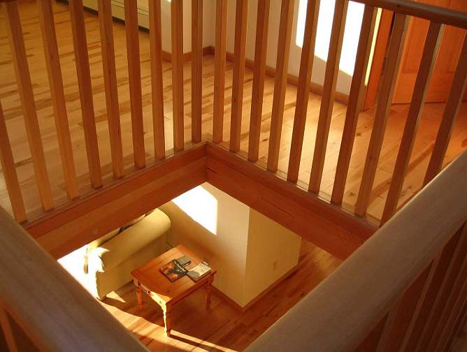 006Global-Country-House.jpg - An interior view of a Maharishi Vastu home reveals the tasteful and extensive use of beautiful local woods within the house.
