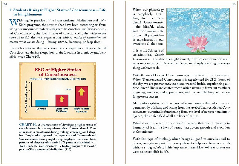 Slide13.jpg - 19 February 2011Stresses are released and the student experiences Transcendental Consciousness, the blissful, calm, wide-awake state of full potential, as an all time reality.