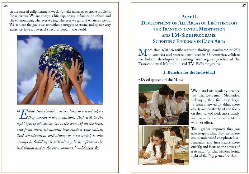 Slide14.jpg - 19 February 2011A mistake-free life in enlightenment. Beginning of scientific research findings on Transcendental Meditation in all areas of life.