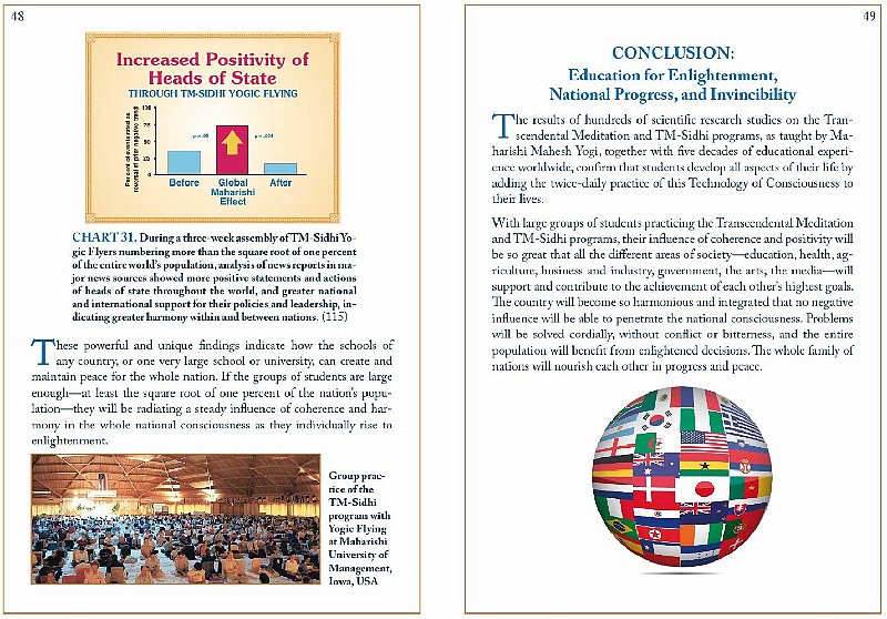Slide25.jpg - 19 February 2011If groups of meditating students are large enough, they radiate a steady influence of coherence and harmony in the national consciousness, as the students individually rise to enlightenment.