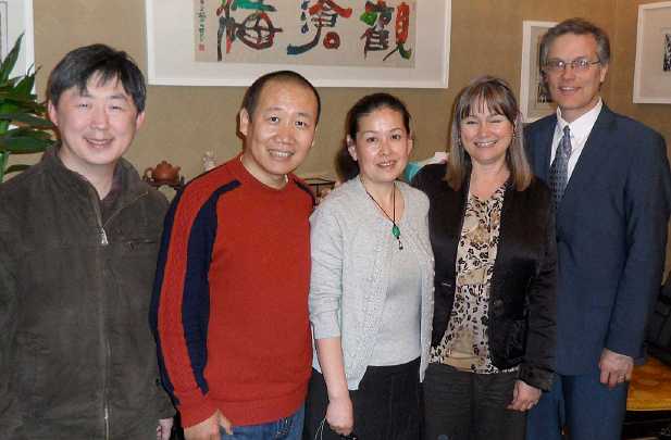 27China.jpg - The Bealls met the parents of students attending Maharishi University of Management in Fairfield, Iowa, USA.