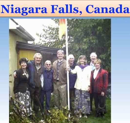 Canada.jpg - Canada: Centre members of Niagara Falls raised the Flag of Invincibility during one of several Victory Day celebrations being held acros the country.
