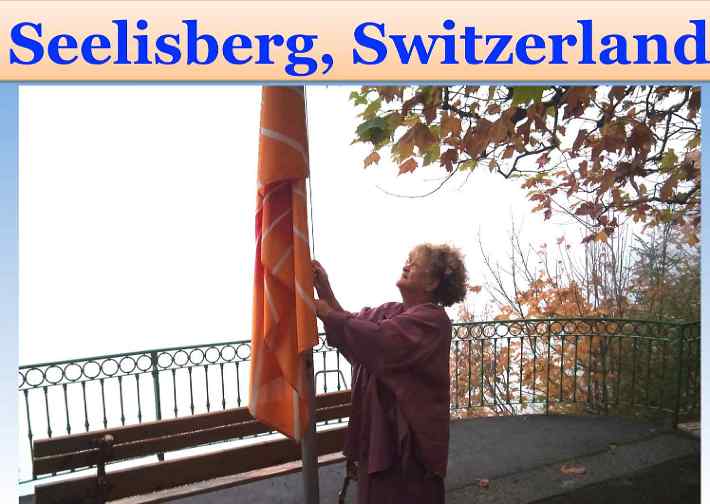 Switzerland.jpg - Switzerland: The Flag of the Global Country of World Peace was raised on Victory Day in Seelisberg, the International Centre for Maharishi's programmes.