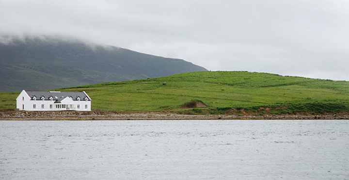 06aIre.jpg - 27 August 2014 The completion of Ireland's first Maharishi Peace Palace located on Maharishi Island of World Peace marks a great advance towards world peace. in scenic Clew Bay on the west coast