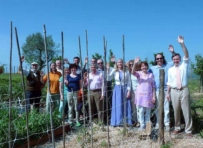 20.jpg - 17 July 2013A popular course in Maharishi Vedic Organic Agriculture was recently offered in a lovely rural area of central Italy. Dr Peter Swan (far right) was the course developer.