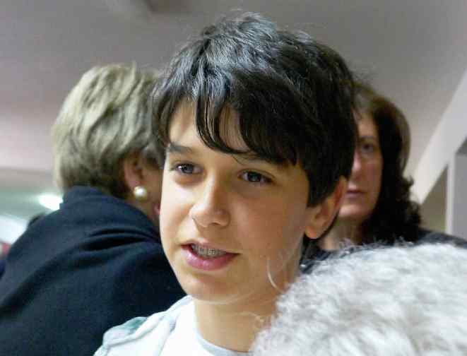 Italy-131.jpg - This young student thanked Dr Morris for coming, and expressed his appreciation for the continuation of the Consciousness-Based Education project in the school of Catania.