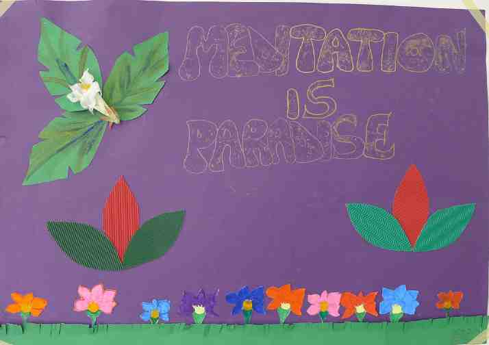 Italy-168.jpg - ?Meditation is Paradise? reflects the feeling of students at Edmondo de Amigas Institute.