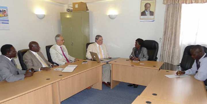 slide15.jpg - March 2012In Kenya, the first major meeting of the delegates was with the head of the Kenya Institute of Education, responsible for curriculum development for schools. Having clearly understood the universal application of Transcendental Meditation for all people, the director wanted to arrange for all teachers in Kenya to attend seminars on Consciousness-Based Education, as a first step towards implementing it in the schools.