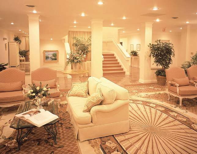 TheRajLobby.jpg - The lobby of The Raj Ayurveda Centre in Fairfield, Iowa, USA.