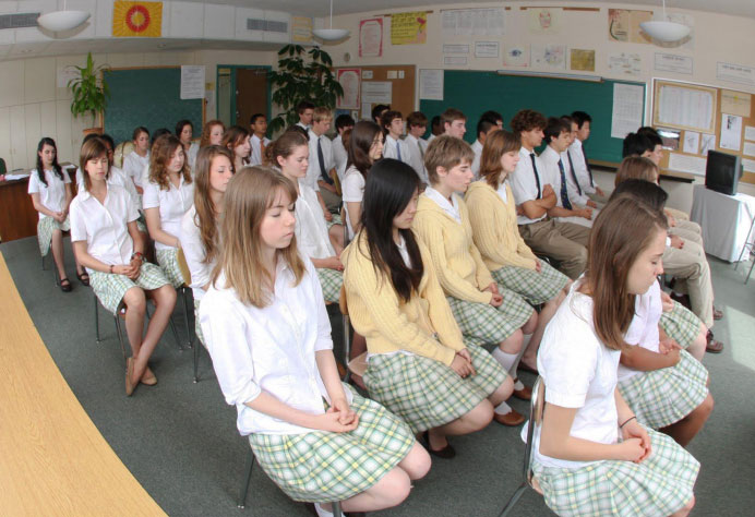 grpmedMSAE.jpg - In Consciousness-Based Education, students begin and end their day with Transcendental Meditation, which gives a foundation of deep rest, a settled physiology, and clear thinking for learning and acting at their full potential.