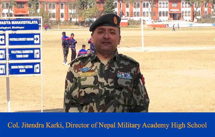 012.jpg - Col Jitendra Karki, Director of Nepal Military Academy High School is interested in both Transcendental Meditation and Consciousness-Based Education. The Colonel has sent a few teachers to the Consciousness-Based Education training programme, and two to the Transcendental Meditation Teacher-Training Course.