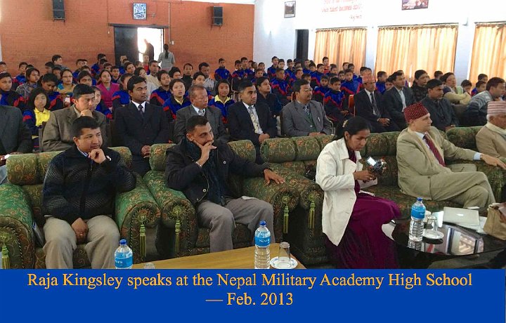 013.jpg - Nepal Military Academy High School is one of the top military schools for children of Nepalis military leaders. When a sufficient number of its students and faculty have learned Transcendental Meditation, their daily group meditations at the academy will contribute to the influence of coherence and harmony in the country.