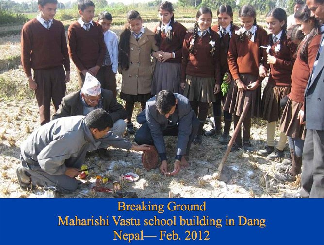 022.jpg - In a special ceremony defined by Vastu architecture ground was broken for the construction.