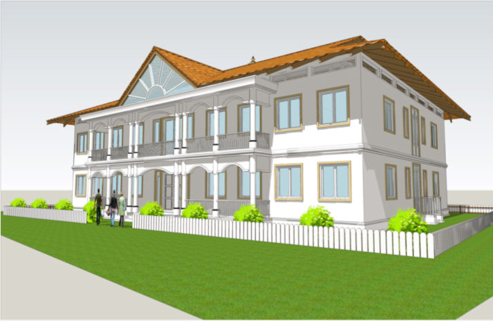 S02MalaysiaPP.jpg - In Malaysia land has been acquired, in a dignified location near the capital city of Kuala Lumpur, to build a Maharishi Peace Palace. The 1,000 square metre  building (10,764 square feet) will house all of Maharishi Mahesh Yogi's programmes offered in the country, including Maharishi Ayurvedic Health treatments, World Peace Assemblies and other in residence courses. The building design is flexible enough so in time it will be able to house a school for Consciousness-Based Education.