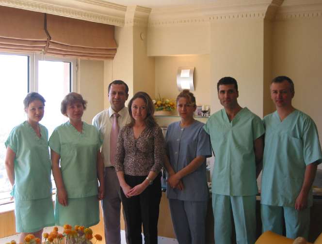 009Clinic-Istanbul4.jpg - Experts at the Maharhishi Ayur-Veda clinic in Istanbul. LIke other Maharishi Ayur-Veda health centres in the world, the clinic offers a holistic diagnosis, spa treatments, and follow-up health plan that includes an ideal diet for each individual's constitution.