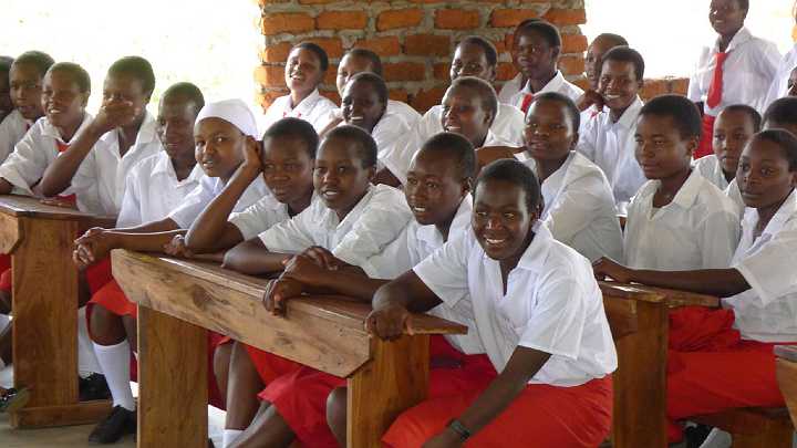 Uganda-GGn-(11).jpg - The girls listened intently to a two-hour presentation given by Dr Morris about Consciousness-Based Education around the world.