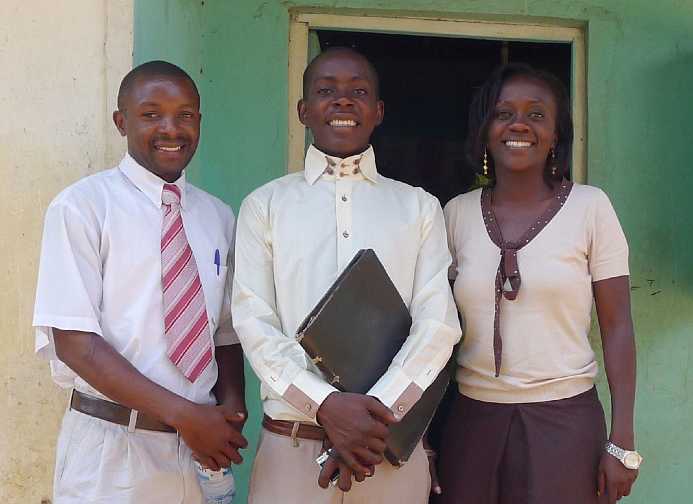 Uganda-GGn-(31).jpg - Teachers of Transcendental Meditation responsible for the EDAPO Transcendental Meditation instruction: John Bukenya, Tsongo Bamande, and Judith Nassali. EDAPO is the Economic Development and AIDS Prevention Organization.